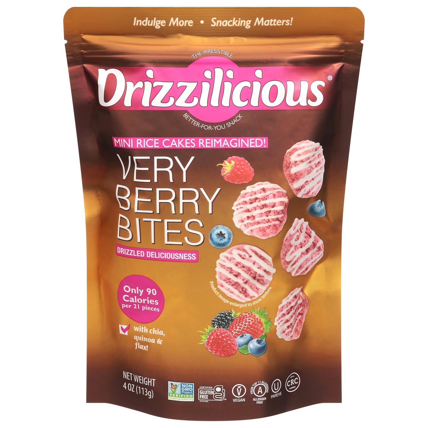 Drizzilicious Mini Very Berry Bites 4 oz