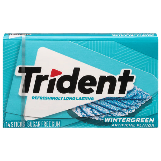 Trident Sugar Free Wintergreen Gum 14 Sticks