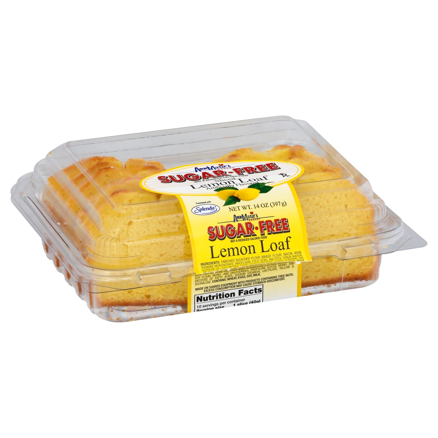 Ann Marie's Sliced Sugar-Free Lemon Loaf 14 oz