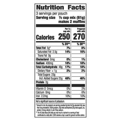 Betty Crocker Triple Berry Muffin Mix, 6.5 oz.