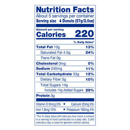 Tastykake Black & White Mini Donuts, Chocolate Donuts, 10 oz Bag