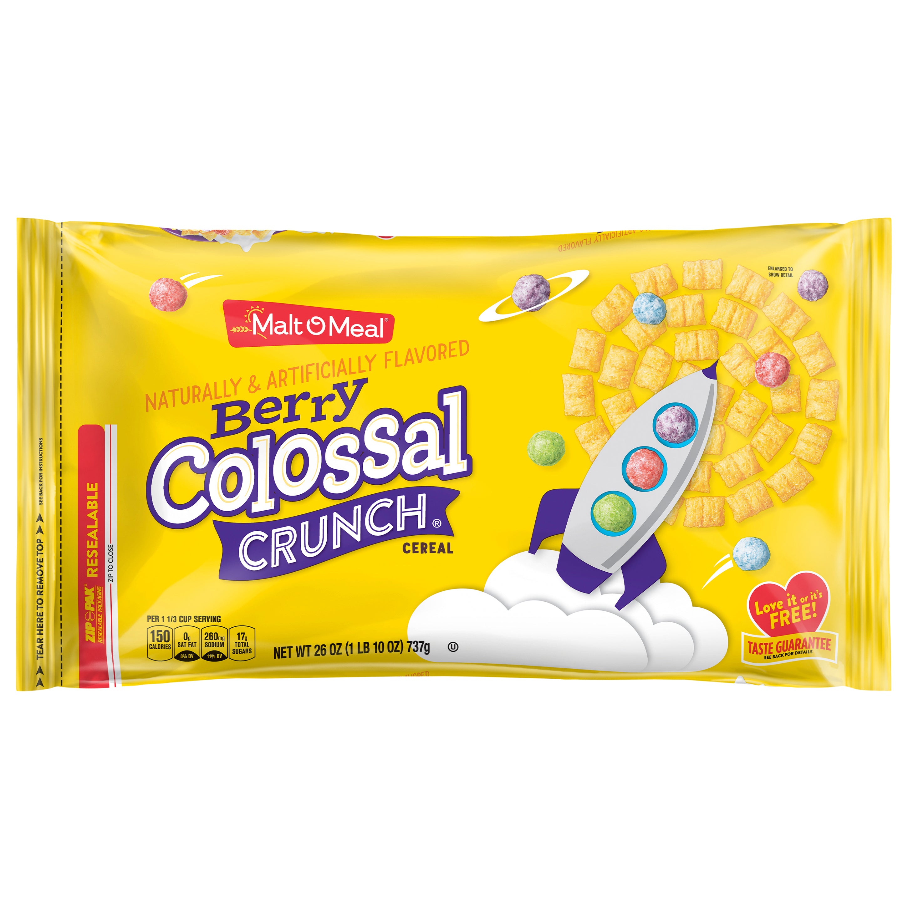 Colossal Crunch Label Malt O Meal Berry Colossal Crunch Cereal Family Size 26 oz – Douglas ...