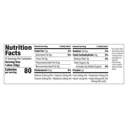 Sara Lee 9 Grain Half Loaf Bread, 12 oz