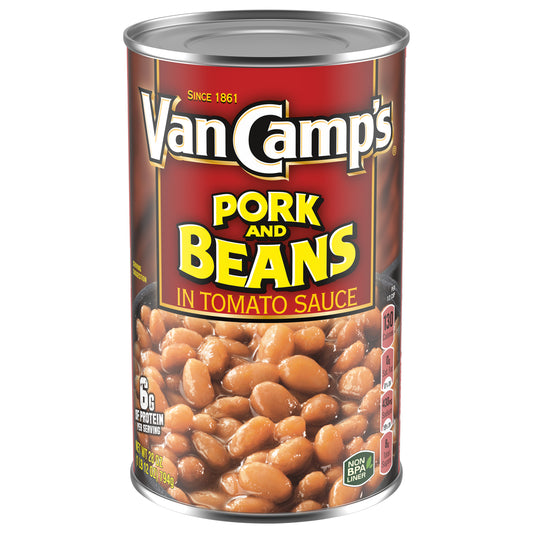Van Camp's Pork and Beans, Canned Beans, 28 OZ