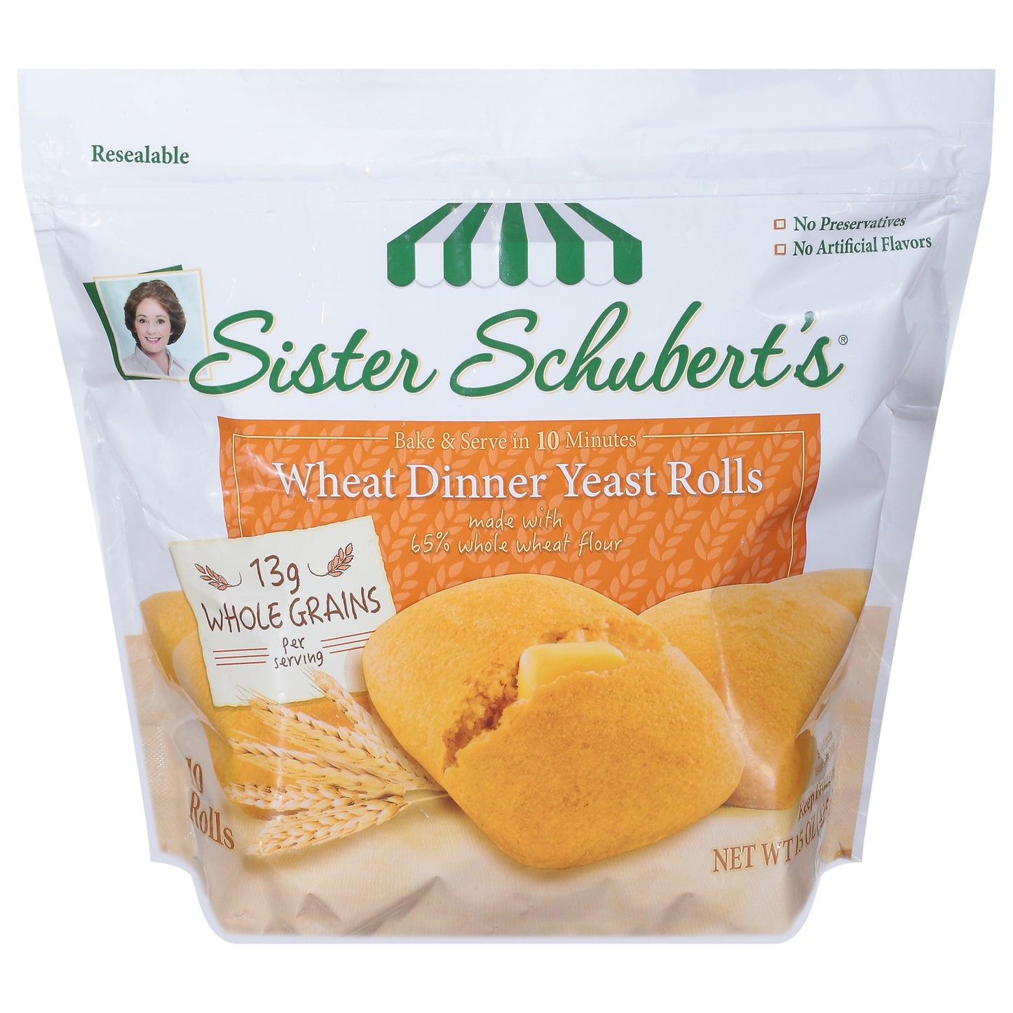 Sister Schubert's Wheat Dinner Yeast Rolls 10 ea