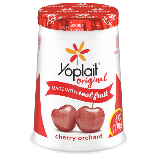 Yoplait Original Cherry Orchard Low Fat Yogurt, 6 OZ Yogurt Cup
