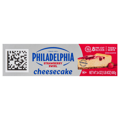 Philadelphia Strawberry Swirl Cheesecake, 24 oz Box