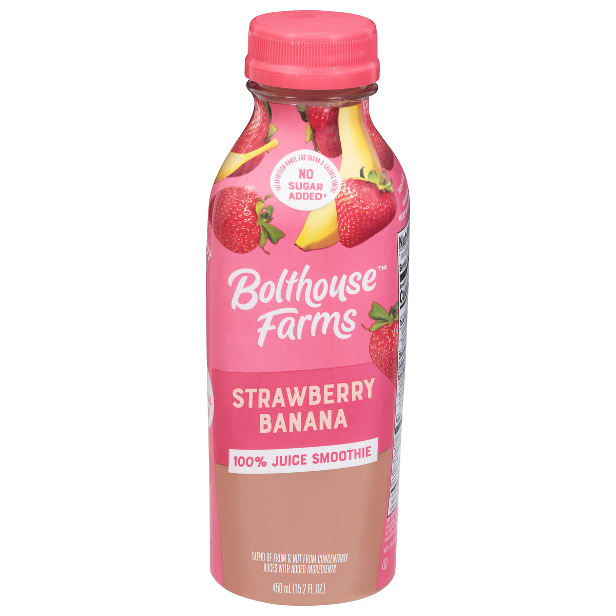 Bolthouse Farms Strawberry Banana 100% Juice Smoothie 15.2 fl oz