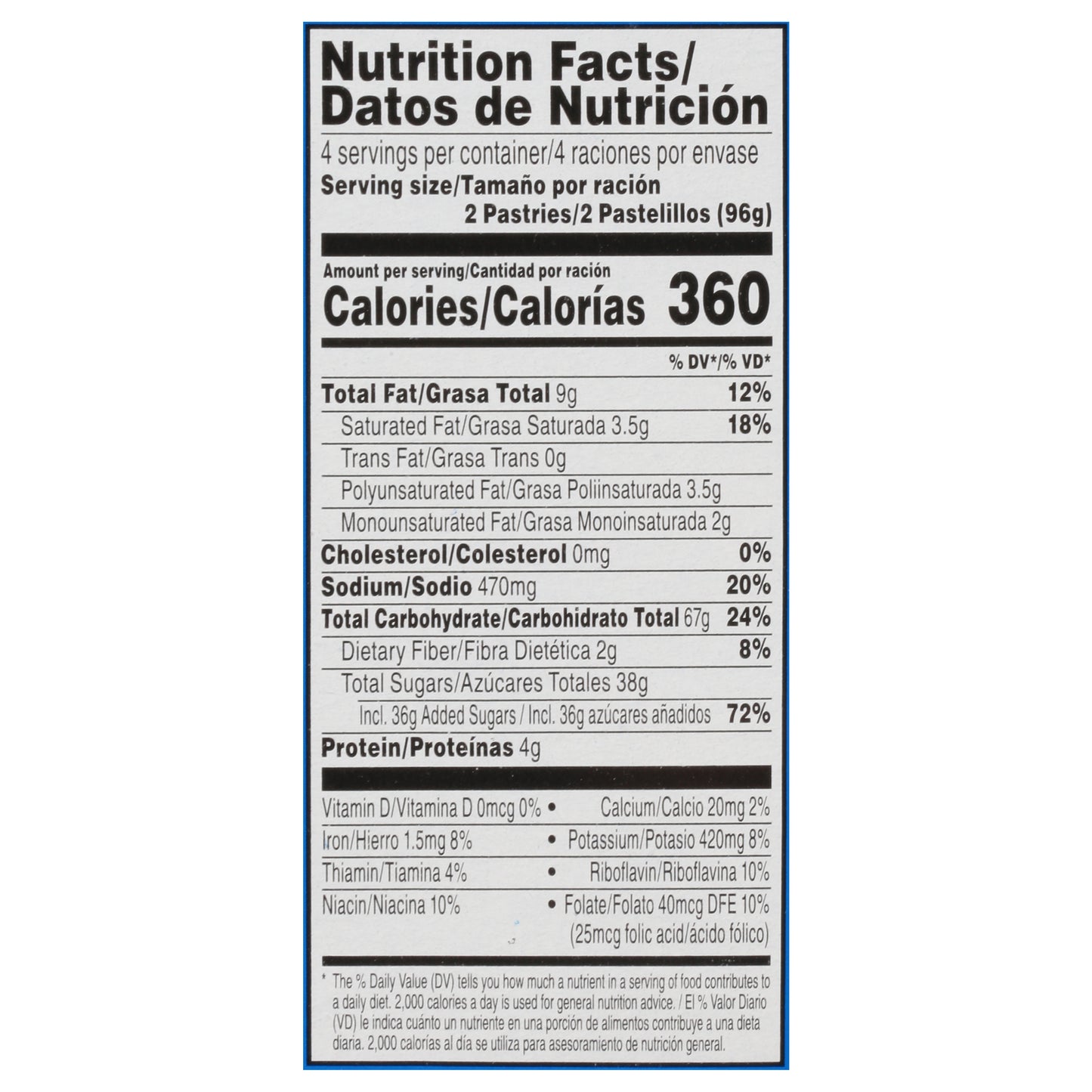 Pop-Tarts Frosted Cookies & Creme Toaster Pastries 8 ea