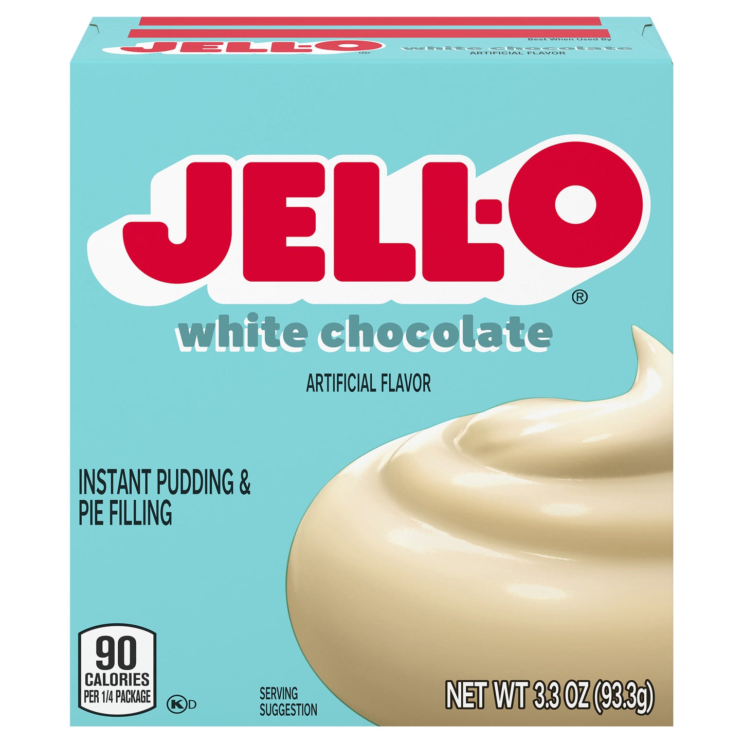 Jell-O White Chocolate Artificially Flavored Instant Pudding & Pie Filling Mix, 3.3 oz Box