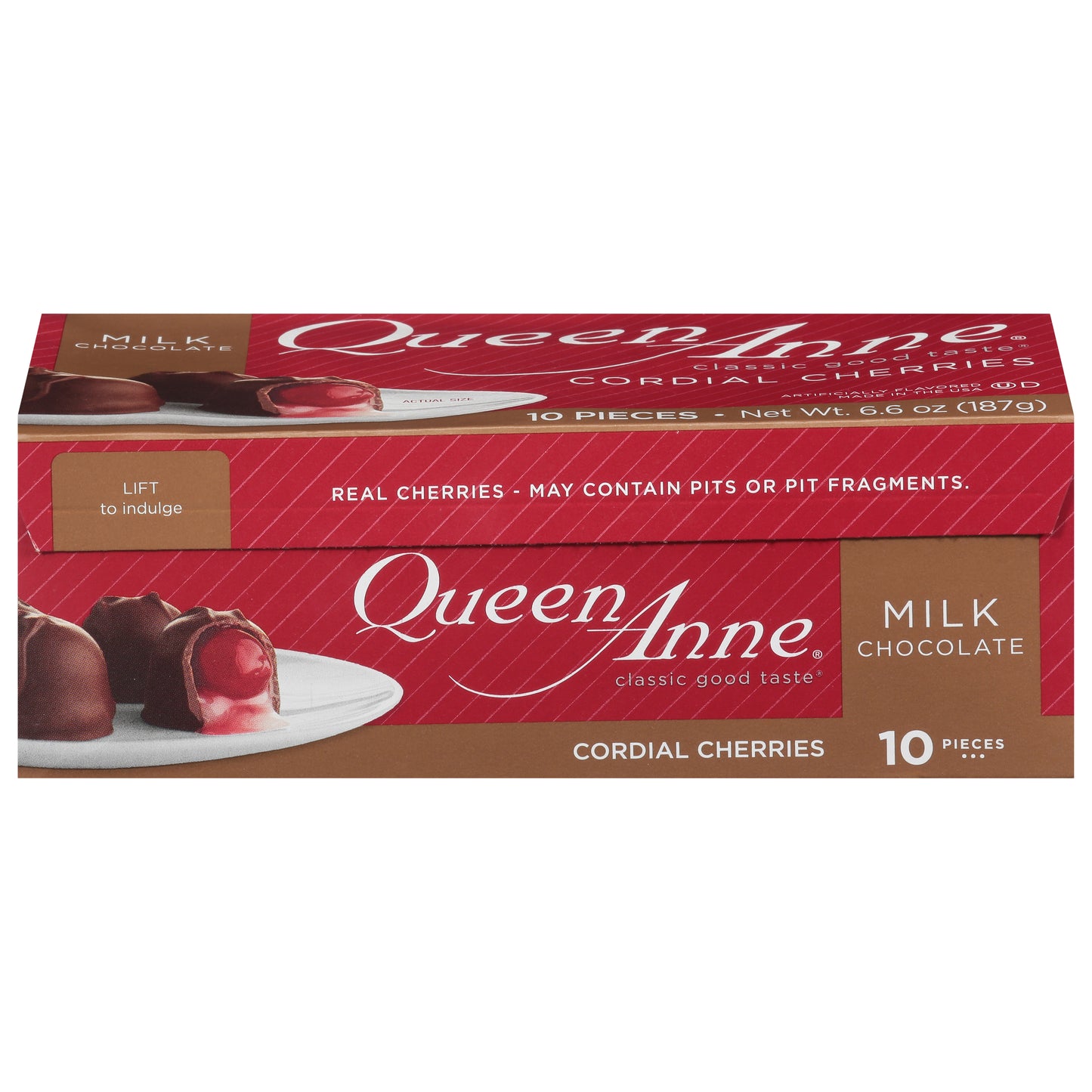 Queen Anne Cordial Cherries Milk Chocolate 10 ea