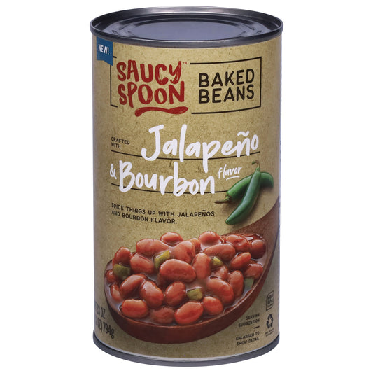Saucy Spoon Jalapeno & Bourbon Flavor Beans 28 oz