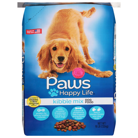 Paws Happy Life Kibble Mix Dog Food 16 lb