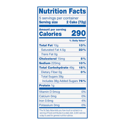 HOSTESS Iced Artificially Flavored Vanilla ZINGERS, 10 Count , 12.70 oz