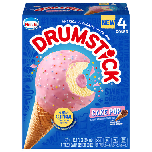 Drumstick Cake Pop Sundae Cones, 4 Count