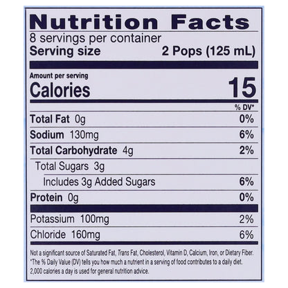 Pedialyte Freezer Pops Assorted Electrolyte Solution 16 - 2.1 fl oz Pops