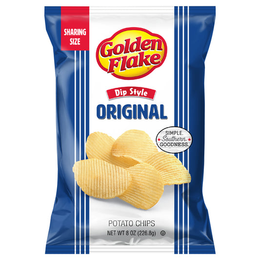 Golden Flake Dip Style Original Potato Chips 8 oz