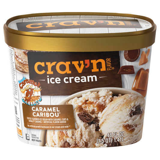 Crav'n Flavor Caramel Caribou Ice Cream 48 fl oz