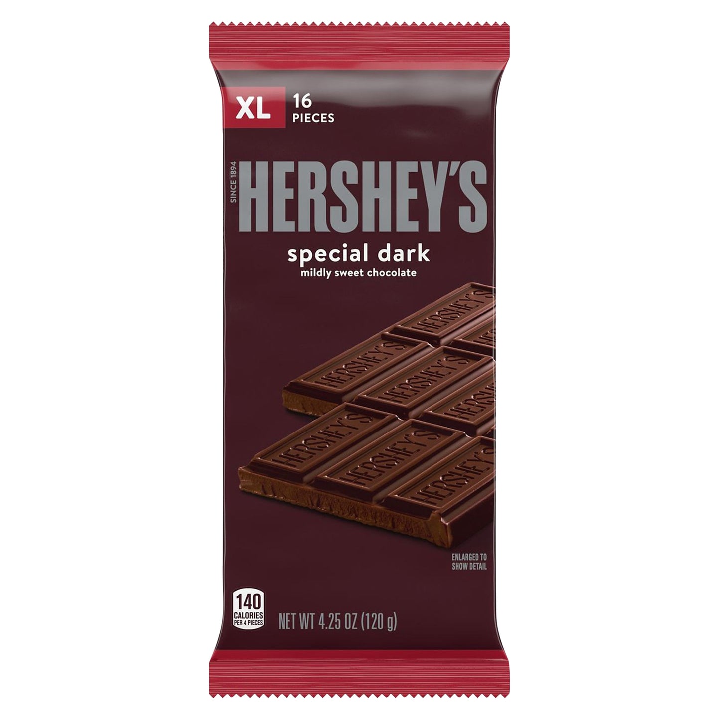 HERSHEY'S Special Dark Mildly Sweet Dark Chocolate Candy, Individually Wrapped, 4.25 oz, Bar