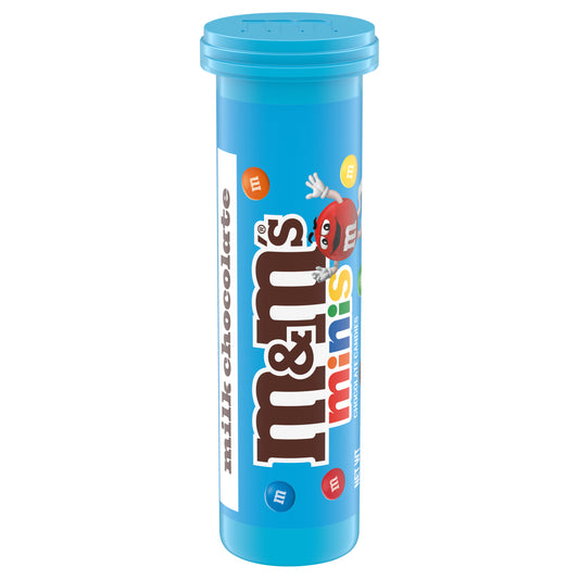 M&M'S MINIS Milk Chocolate Candy, 1.08 oz Tube