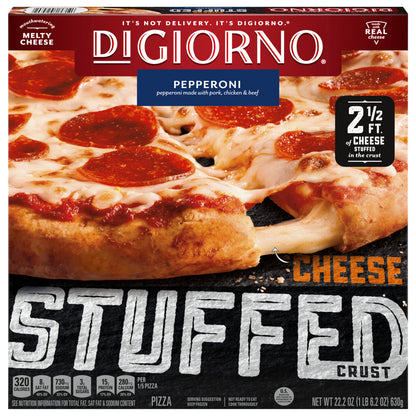 DiGiorno Pepperoni Pizza with Cheese Stuffed Crust, 22.2 oz.