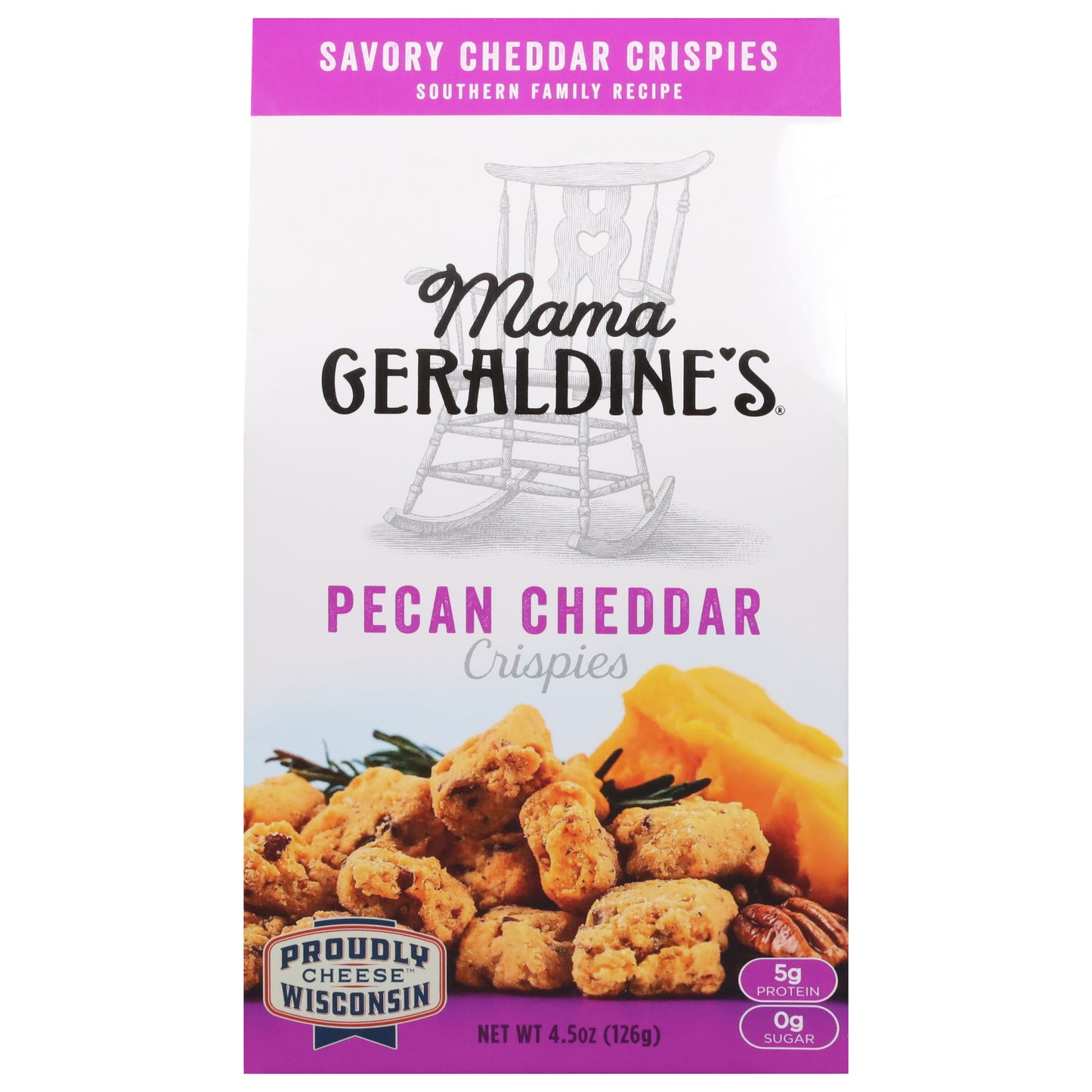 Mama Geraldine's Savory Pecan Cheddar Crispies 4.5 oz