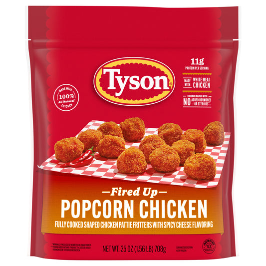 Tyson Frozen Fired Up Popcorn Chicken, 25 oz