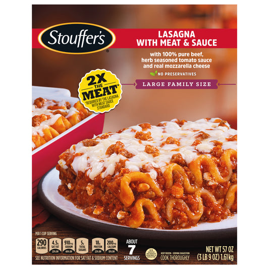 Stouffer's Lasagna with Meat & Sauce Large Family Size 57 oz