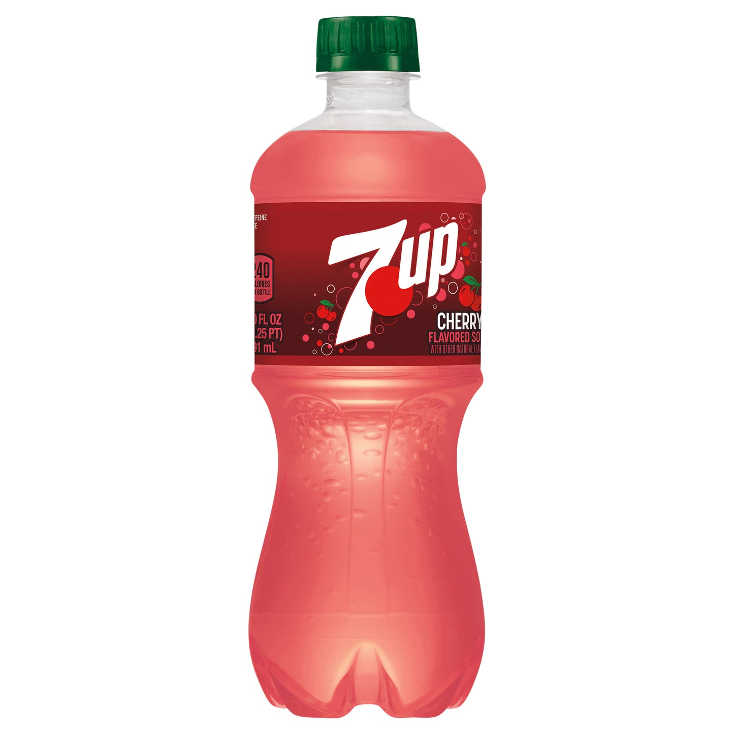7UP Cherry Flavored Soda, 20 fl oz bottle