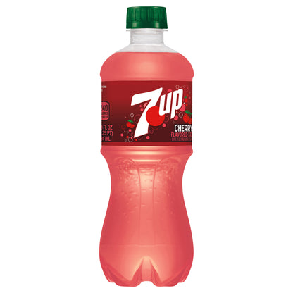 7UP Cherry Flavored Soda, 20 fl oz bottle
