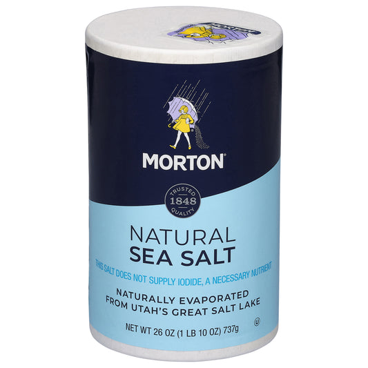 Morton Natural Sea Salt 26 oz