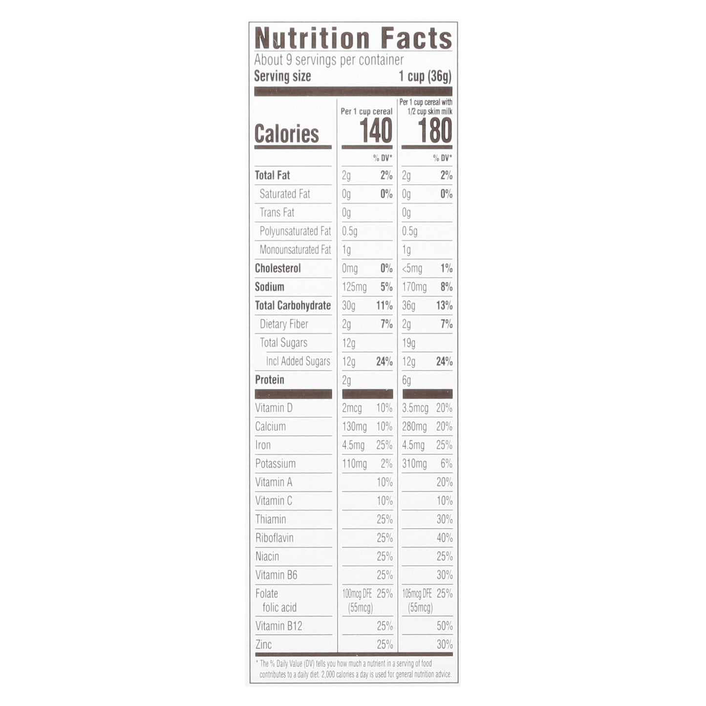 Food Club Toasted Oats Honey Nut Cereal 12.25 oz