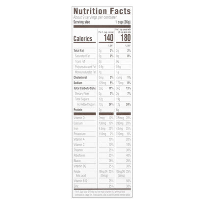 Food Club Toasted Oats Honey Nut Cereal 12.25 oz