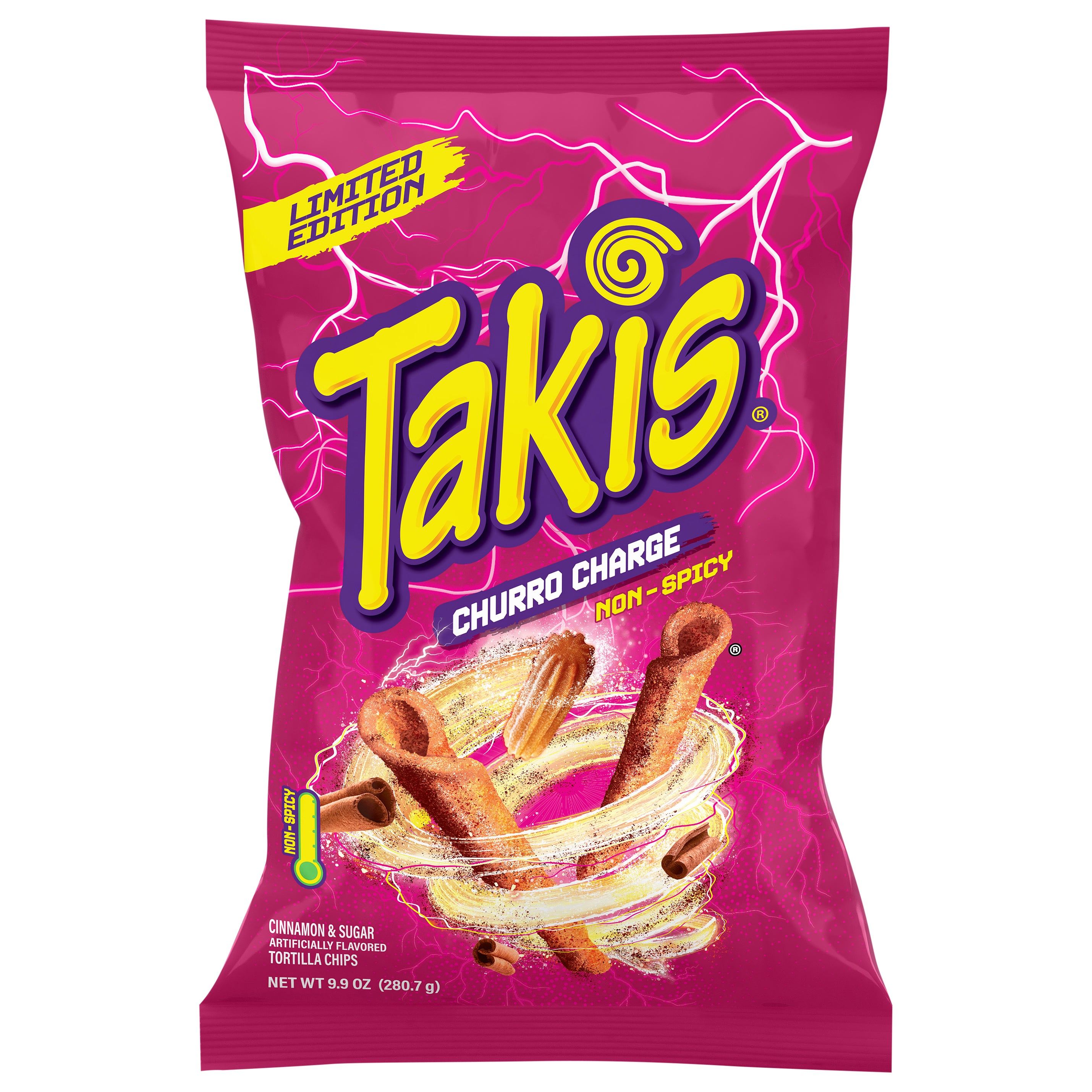 Takis Non-Spicy Churro Charge Tortilla Chips 9.9 oz – Douglas Food