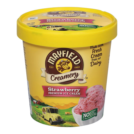 Mayfield Creamery Premium Strawberry Ice Cream 1 pt
