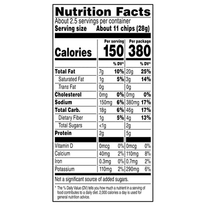 Doritos Simply NKD Tortilla Chips Nacho Cheese Flavored, 2 5/8 Oz