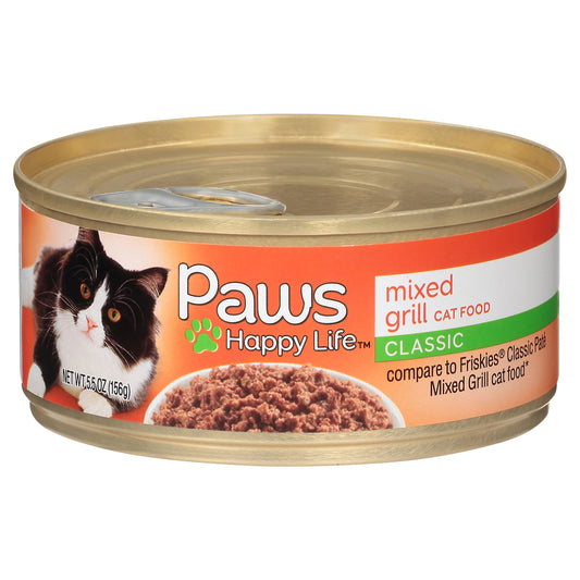 Paws Happy Life Classic Mixed Grill Cat Food 5.5 oz