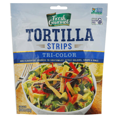Fresh Gourmet Tri-Color Tortilla Strips 3.5 oz