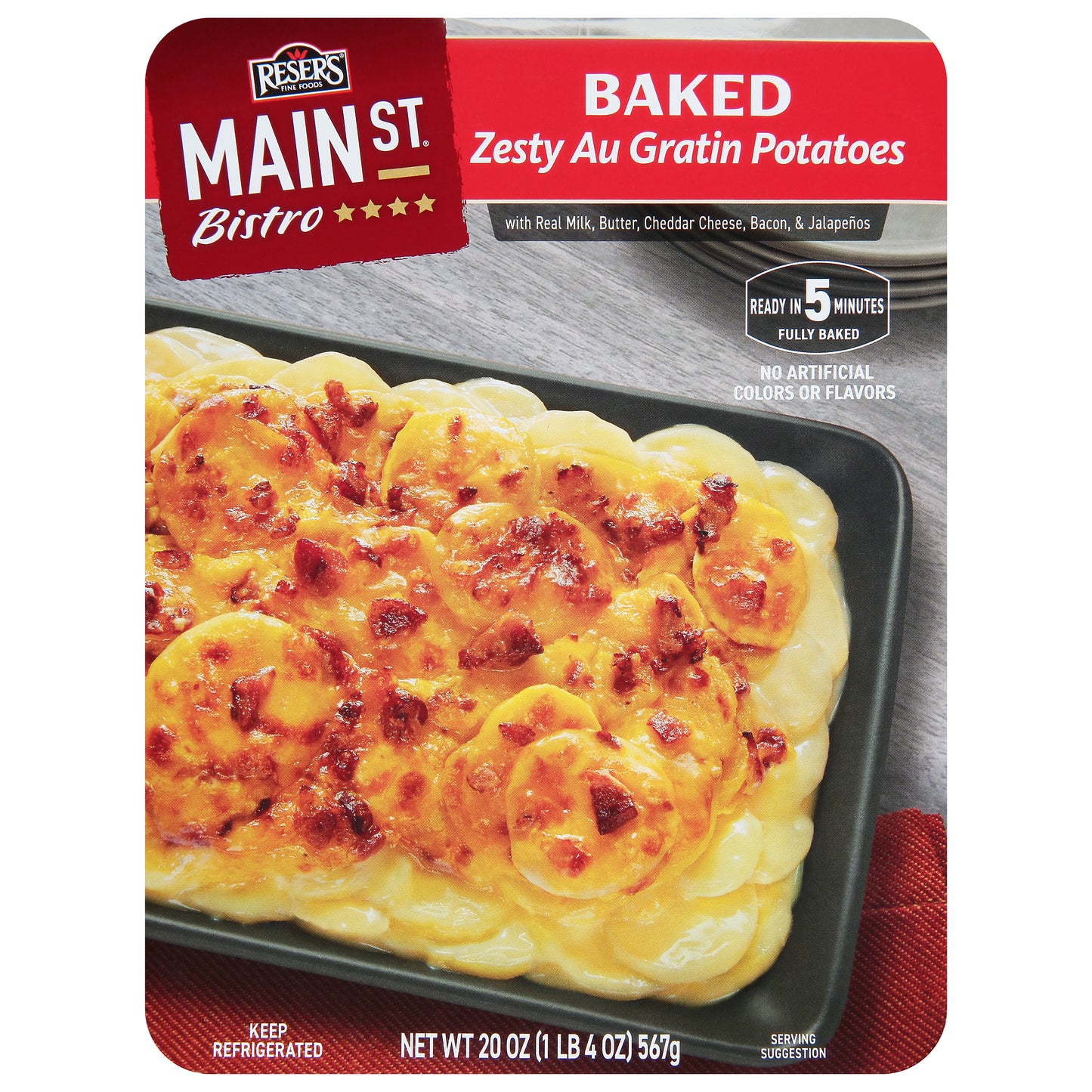 Reser's Main St Bistro Baked Zesty Au Gratin Potatoes 20 oz.
