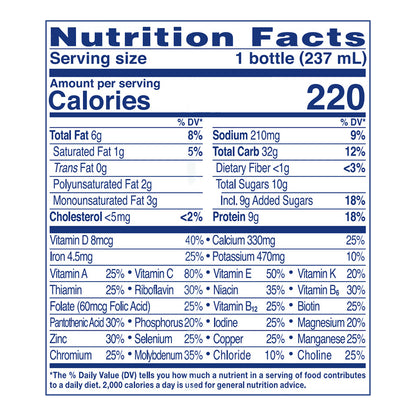 Ensure Original Nutrition Shake Vanilla Ready-to-Drink 6-8 fl oz Bottles