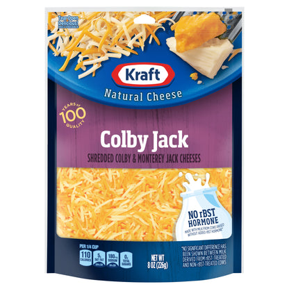 Kraft Colby Jack Shredded Cheese, 8 oz Bag