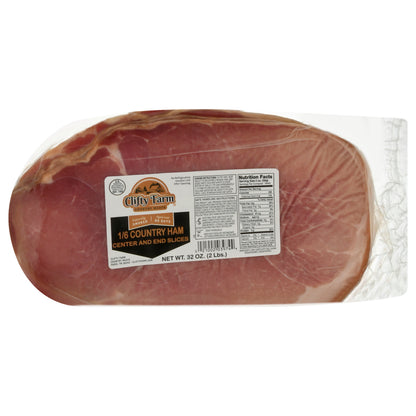 Clifty Farm Center and End Slices 1/6 Country Ham 32 oz