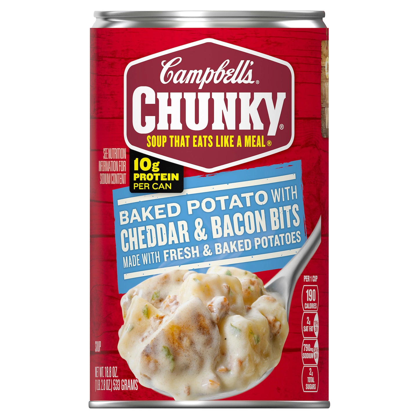 Campbell's Chunky Baked Potato with Cheddar & Bacon Bits Soup 18.8 oz