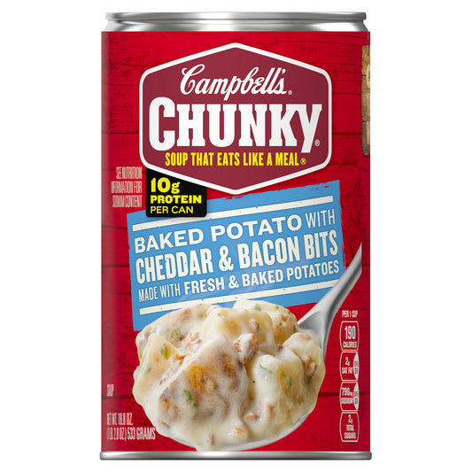 Campbell's Chunky Baked Potato with Cheddar & Bacon Bits Soup 18.8 oz