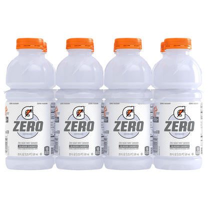 Gatorade Zero Zero Sugar Thirst Quencher Glacier Cherry 20 Fl Oz 8 Count