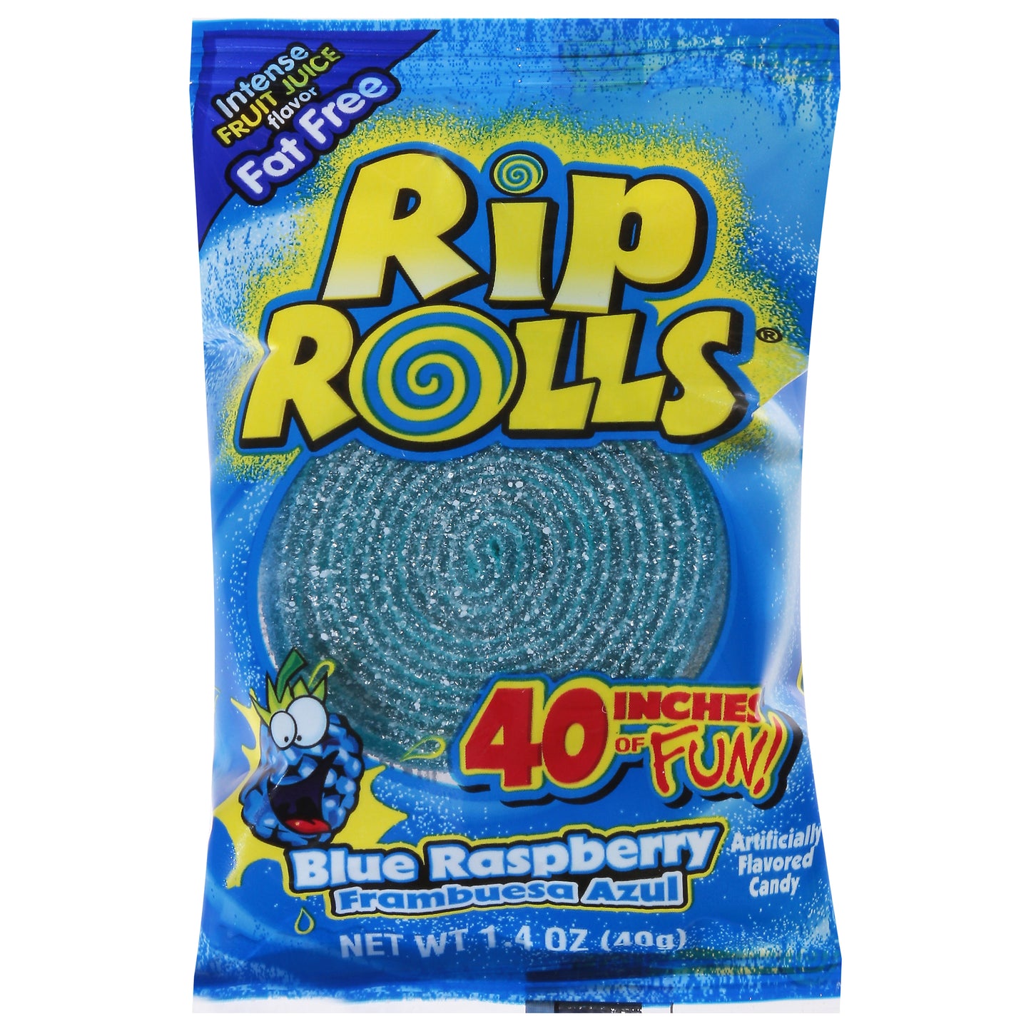 Rip Rolls Frambuesa Azul Blue Raspberry Candy 1.4 oz