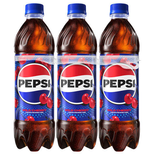 Pepsi Wild Cherry Cola 3 - 16.9 fl oz Bottles