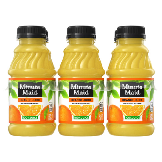 Minute Maid Orange Juice Bottles, 10 fl oz, 6 Pack