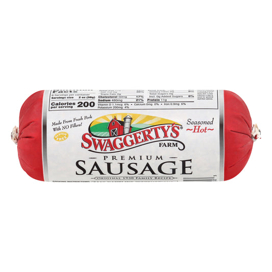 Swaggerty's Farm Hot Seasoned Premium Sausage 16 oz
