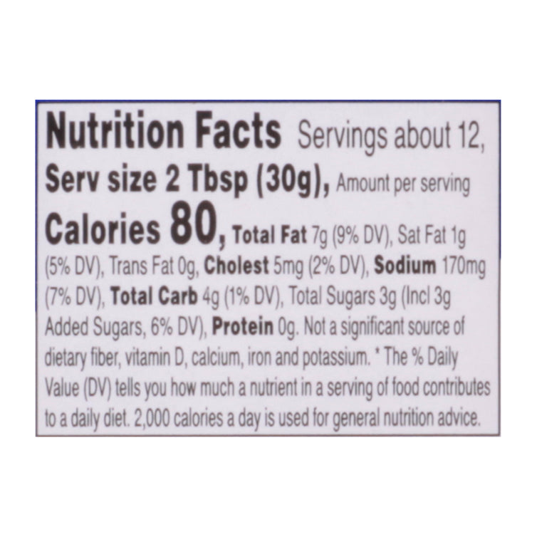 Food Club Tartar Sauce 11.5 fl oz